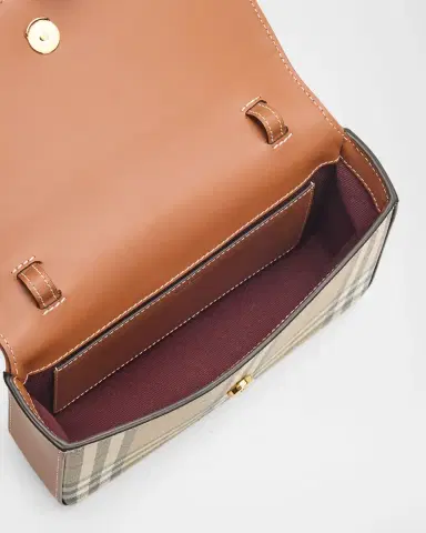 Burberry Hampshire Check Clutch Bag | Thumbnail 6 Burberry Hampshire Check Clutch Bag | Thumbnail 6