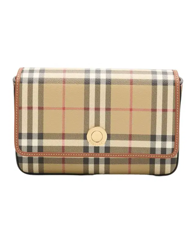 Burberry Hampshire Check Clutch Bag