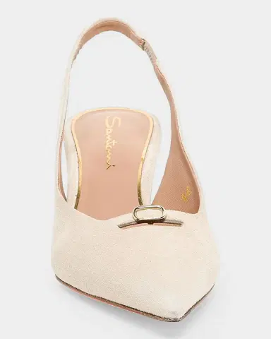 Santoni 55mm Sabine Suede Buckle Pumps | Thumbnail 3 Santoni 55mm Sabine Suede Buckle Pumps | Thumbnail 3