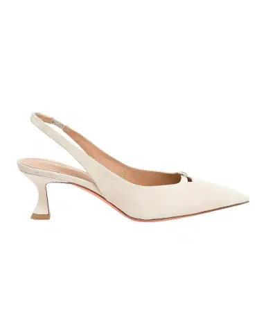 Santoni 55mm Sabine Suede Buckle Pumps | Thumbnail 1 Santoni 55mm Sabine Suede Buckle Pumps | Thumbnail 1
