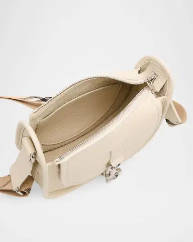 Burberry Mini B Clip Leather Messenger Bag | Thumbnail 4 Burberry Mini B Clip Leather Messenger Bag | Thumbnail 4