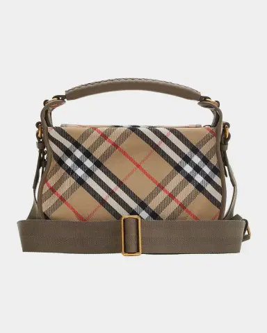 Burberry Small B Clip Check Messenger Bag | Thumbnail 3 Burberry Small B Clip Check Messenger Bag | Thumbnail 3