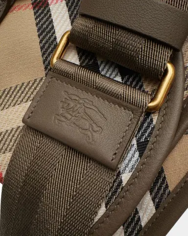 Burberry Small B Clip Check Messenger Bag | Thumbnail 5 Burberry Small B Clip Check Messenger Bag | Thumbnail 5