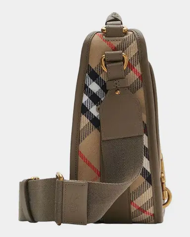 Burberry Small B Clip Check Messenger Bag | Thumbnail 6 Burberry Small B Clip Check Messenger Bag | Thumbnail 6