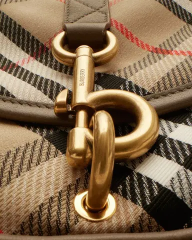 Burberry Small B Clip Check Messenger Bag | Thumbnail 7 Burberry Small B Clip Check Messenger Bag | Thumbnail 7