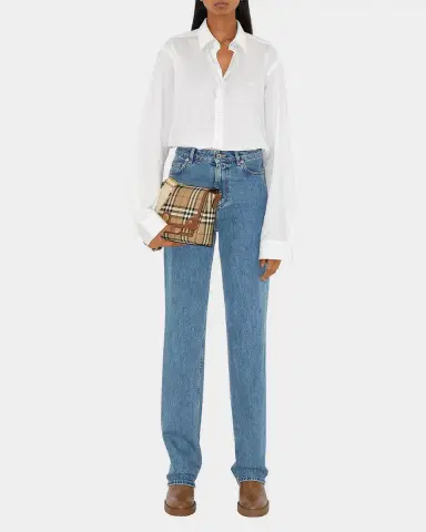 Burberry Note Coated Check Crossbody Bag | Thumbnail 4 Burberry Note Coated Check Crossbody Bag | Thumbnail 4