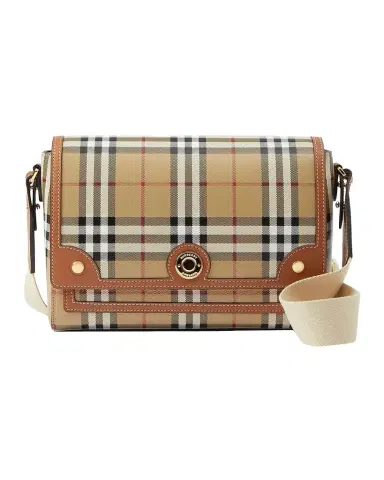 Burberry Note Coated Check Crossbody Bag | Thumbnail 1 Burberry Note Coated Check Crossbody Bag | Thumbnail 1