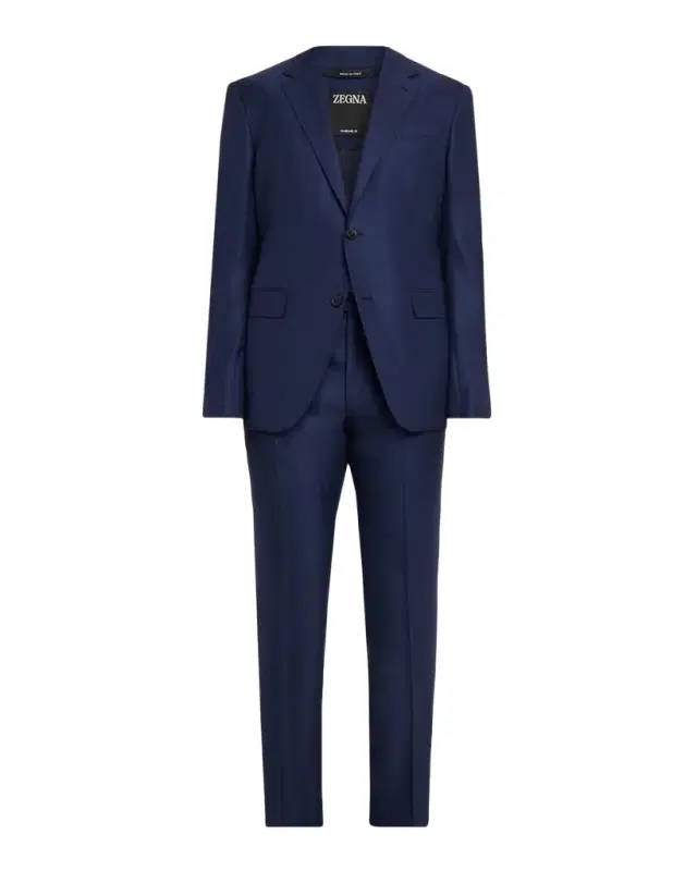 ZEGNA Men 's 15milmil15 Wool Tonal Check Two-Piece Suit