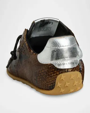 Golden Goose Marathon Speed Snake-Embossed Leather Low-Top Sneakers | Thumbnail 2 Golden Goose Marathon Speed Snake-Embossed Leather Low-Top Sneakers | Thumbnail 2