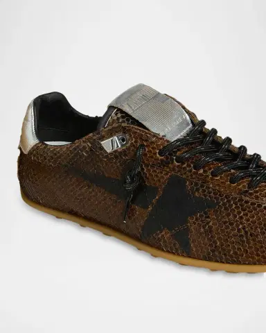 Golden Goose Marathon Speed Snake-Embossed Leather Low-Top Sneakers | Thumbnail 3 Golden Goose Marathon Speed Snake-Embossed Leather Low-Top Sneakers | Thumbnail 3