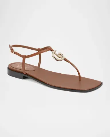 Gucci GG Marmont Leather Thong Sandals | Thumbnail 5