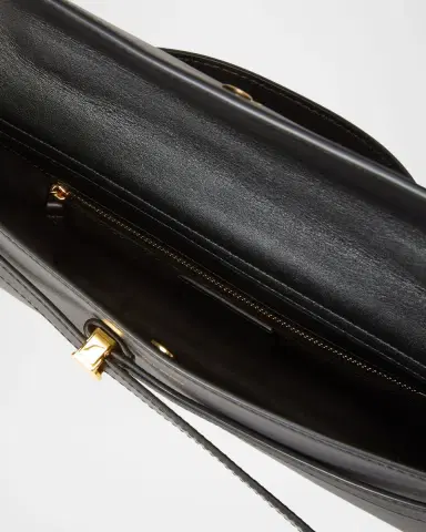 Veronica Beard Dash Belted Leather Top-Handle Bag | Thumbnail 6
