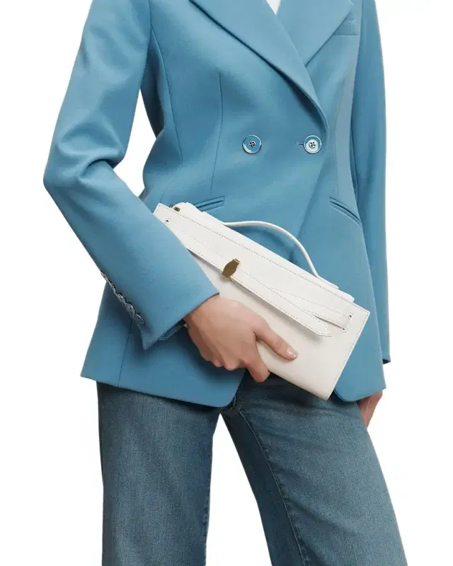 Veronica Beard Dash Belted Leather Top-Handle Bag