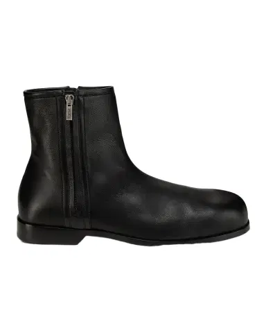 Loewe Men's Bobine Leather Side-Zip Ankle Boots | Thumbnail 1