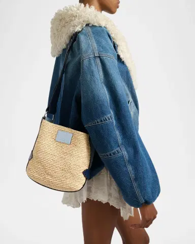 Isabel Marant Bayia Mini Raffia Crossbody Bag | Thumbnail 2