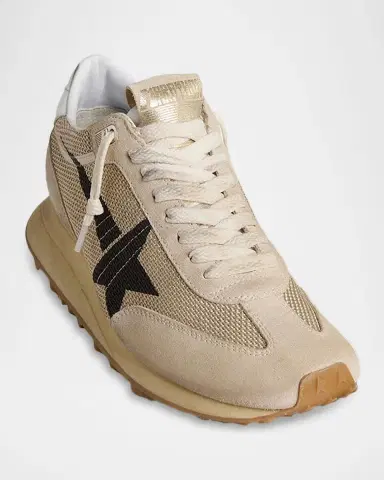 Golden Goose Running Marathon Mixed Leather Sneakers | Thumbnail 2 Golden Goose Running Marathon Mixed Leather Sneakers | Thumbnail 2