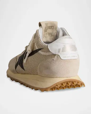 Golden Goose Running Marathon Mixed Leather Sneakers | Thumbnail 3 Golden Goose Running Marathon Mixed Leather Sneakers | Thumbnail 3
