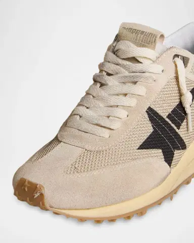 Golden Goose Running Marathon Mixed Leather Sneakers | Thumbnail 4 Golden Goose Running Marathon Mixed Leather Sneakers | Thumbnail 4