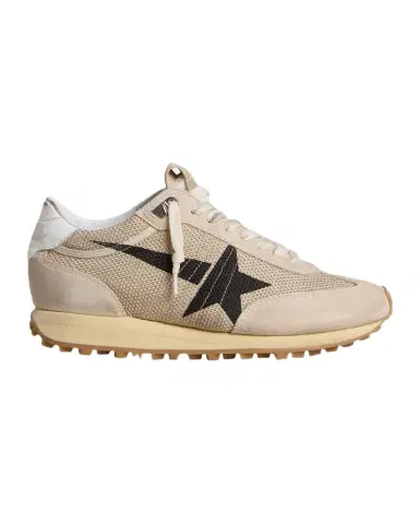 Golden Goose Running Marathon Mixed Leather Sneakers | Thumbnail 1 Golden Goose Running Marathon Mixed Leather Sneakers | Thumbnail 1