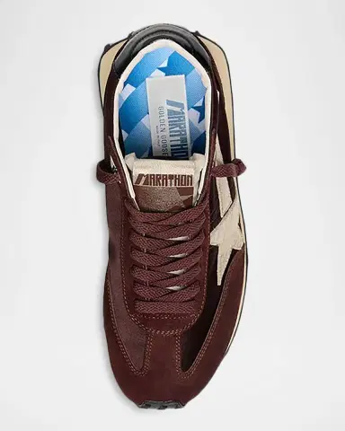 Golden Goose Running Marathon Nylon and Mixed Leather Sneakers | Thumbnail 5 Golden Goose Running Marathon Nylon and Mixed Leather Sneakers | Thumbnail 5