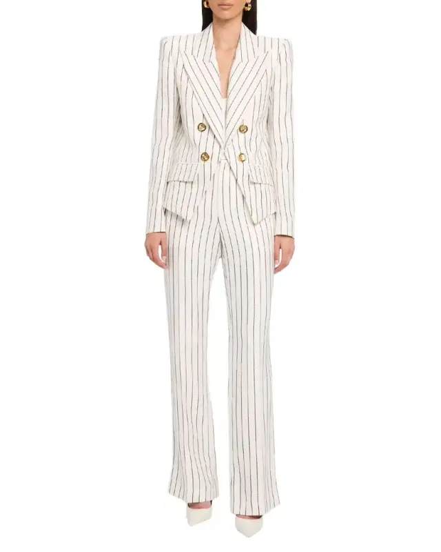 6-Button Pinstripe Jacket