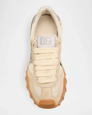 Dolce & Gabbana DG Cushion Nylon and Leather Low-Top Sneakers | Thumbnail 3