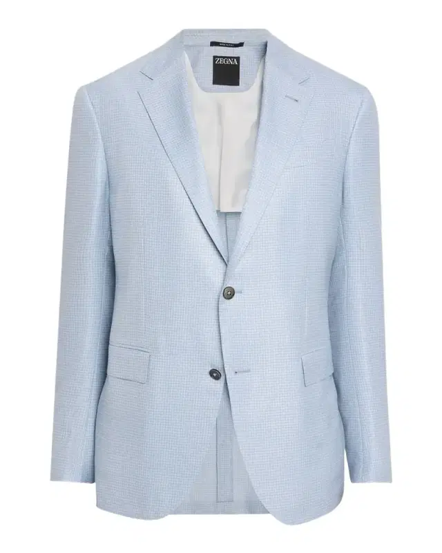 ZEGNA Men 's Wool Gingham Single-Breasted Sport Coat