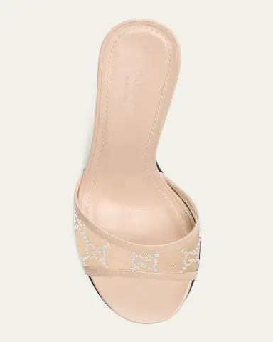 Gucci Erin Jeweled Leather Stiletto Sandals | Thumbnail 3 Gucci Erin Jeweled Leather Stiletto Sandals | Thumbnail 3