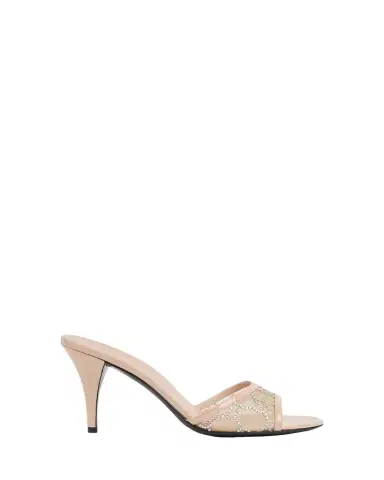 Gucci Erin Jeweled Leather Stiletto Sandals | Thumbnail 1 Gucci Erin Jeweled Leather Stiletto Sandals | Thumbnail 1