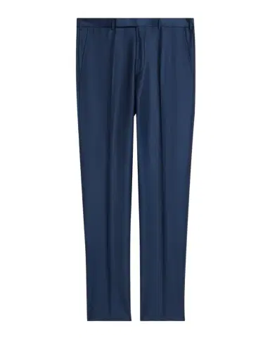 ZEGNA Men's Trofeo Wool Slim Flat-Front Pants | Thumbnail 1