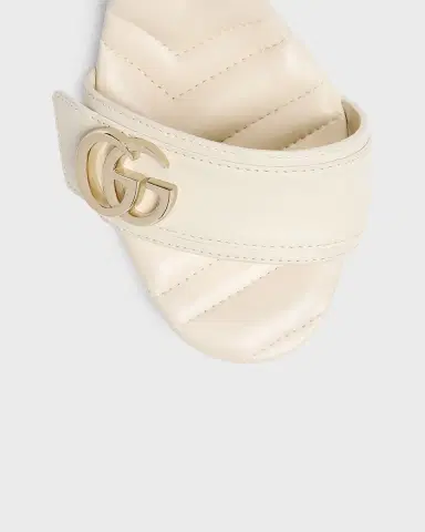 Gucci 95mm GG Marmont Leather Platform Sandals | Thumbnail 3 Gucci 95mm GG Marmont Leather Platform Sandals | Thumbnail 3