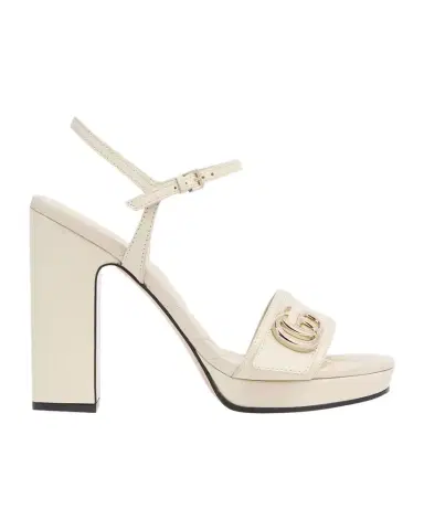 Gucci 95mm GG Marmont Leather Platform Sandals | Thumbnail 1 Gucci 95mm GG Marmont Leather Platform Sandals | Thumbnail 1