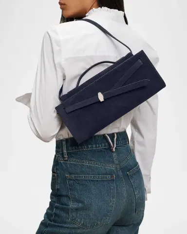 Veronica Beard Dash Belted Suede Top-Handle Bag | Thumbnail 2 Veronica Beard Dash Belted Suede Top-Handle Bag | Thumbnail 2