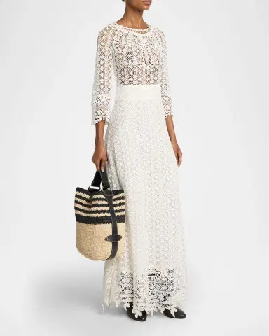 Isabel Marant Bayia Striped Raffia Bucket Bag | Thumbnail 5 Isabel Marant Bayia Striped Raffia Bucket Bag | Thumbnail 5