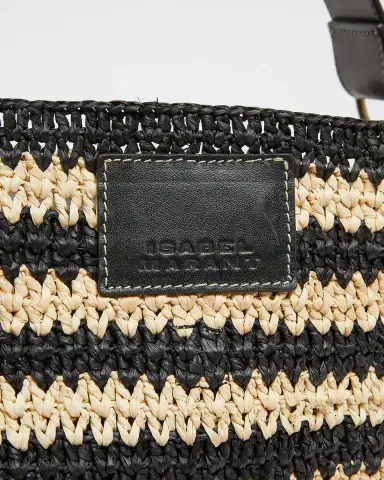 Isabel Marant Bayia Striped Raffia Bucket Bag | Thumbnail 6 Isabel Marant Bayia Striped Raffia Bucket Bag | Thumbnail 6