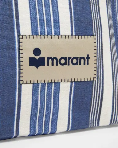 Isabel Marant Yenky Striped Cotton Canvas Tote Bag | Thumbnail 6 Isabel Marant Yenky Striped Cotton Canvas Tote Bag | Thumbnail 6