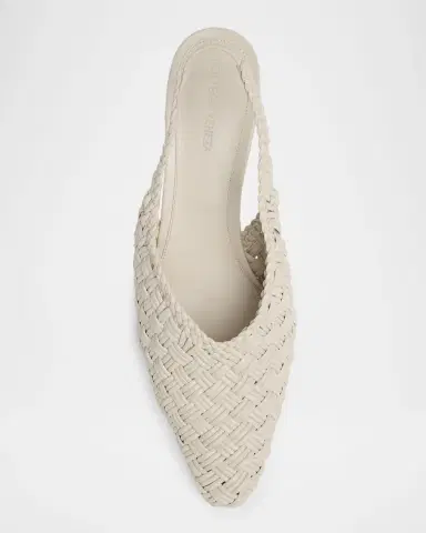 Bottega Veneta Sofia Intreccio Leather Slingback Pumps | Thumbnail 6