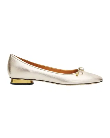 Tod's Metallic Leather Ballerina Flats | Thumbnail 1
