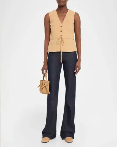 Tory Burch Romy Mini Grain Leather Bucket Bag | Thumbnail 4