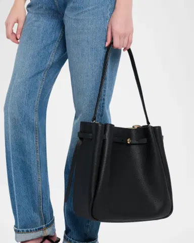 Tory Burch Romy Large Pebbled Leather Bucket Bag | Thumbnail 2 Tory Burch Romy Large Pebbled Leather Bucket Bag | Thumbnail 2