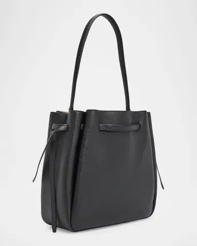 Tory Burch Romy Large Pebbled Leather Bucket Bag | Thumbnail 3 Tory Burch Romy Large Pebbled Leather Bucket Bag | Thumbnail 3
