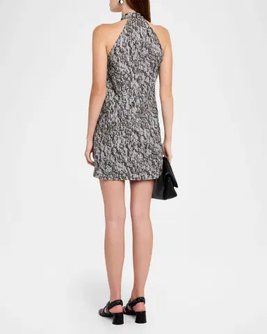 Iro Elara Woven Halter Mini Dress | Thumbnail 3
