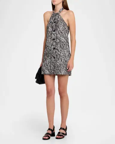 Iro Elara Woven Halter Mini Dress | Thumbnail 4