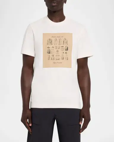 Moncler Men's Safari Wardrobe-Print Cotton T-Shirt | Thumbnail 4 Moncler Men's Safari Wardrobe-Print Cotton T-Shirt | Thumbnail 4