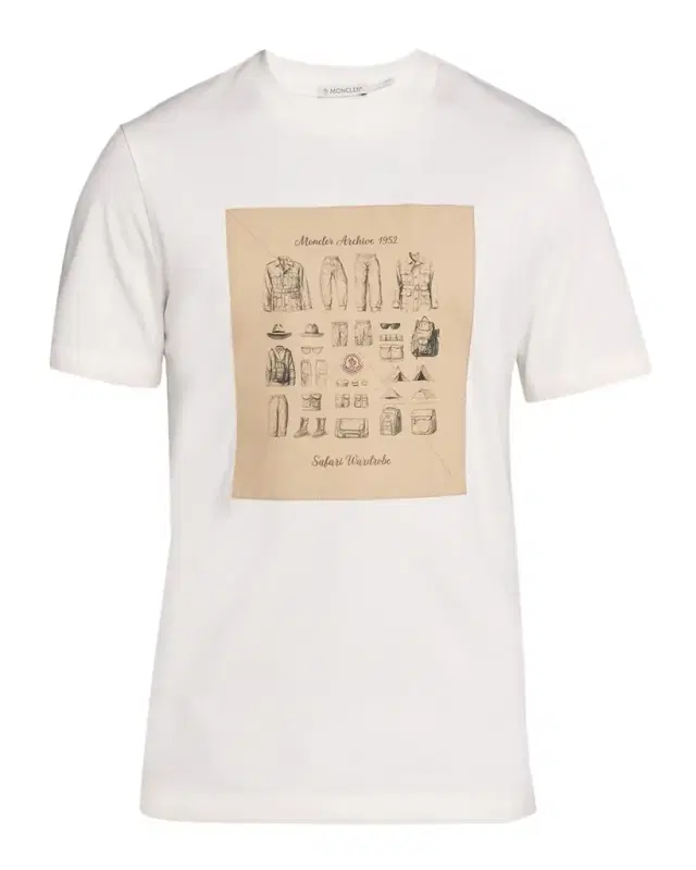 Men's Safari Wardrobe-Print Cotton T-Shirt