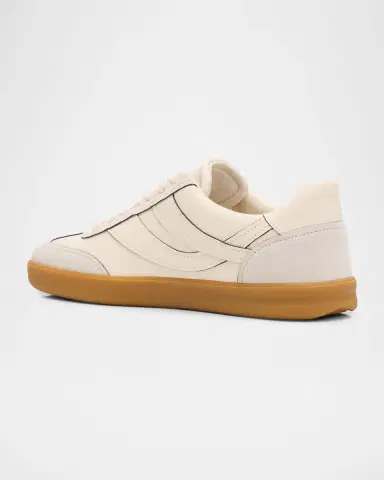 Vince Men's Oasis Contrast-Edge Leather & Suede Low-Top Sneakers | Thumbnail 2