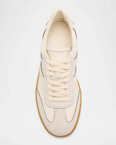 Vince Men's Oasis Contrast-Edge Leather & Suede Low-Top Sneakers | Thumbnail 4
