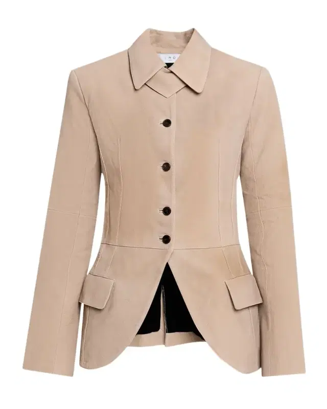 Rosario Tailored Leather Blazer