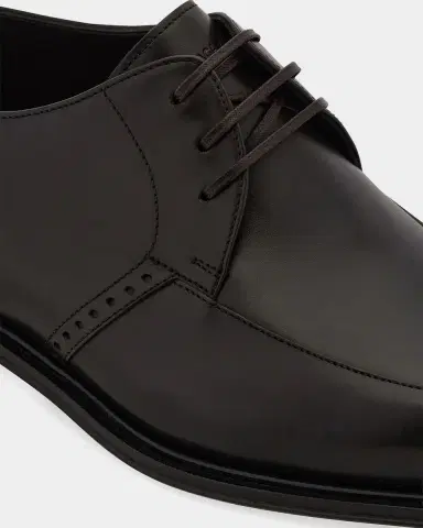 Ferragamo Men's Brogue Leather Derby Shoes | Thumbnail 3