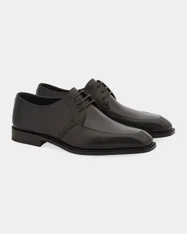 Ferragamo Men's Brogue Leather Derby Shoes | Thumbnail 6